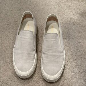 Common Projects Light Gray Slip-On Loafers